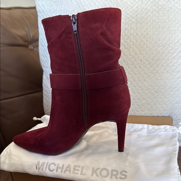 Michael Kors Viola Suede Embellished Suede Bootie - Picture 2 of 10